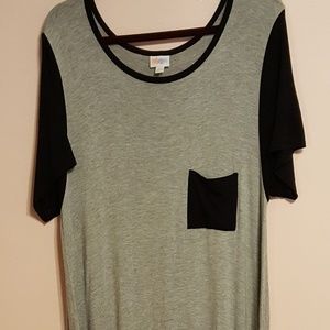 LulaRoe Carly 3X  grey/black